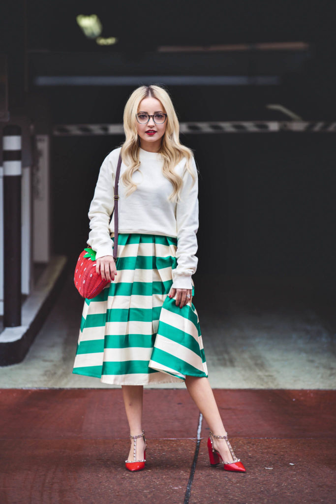 HOW TO STYLE A SWEATER WITH A SKIRT