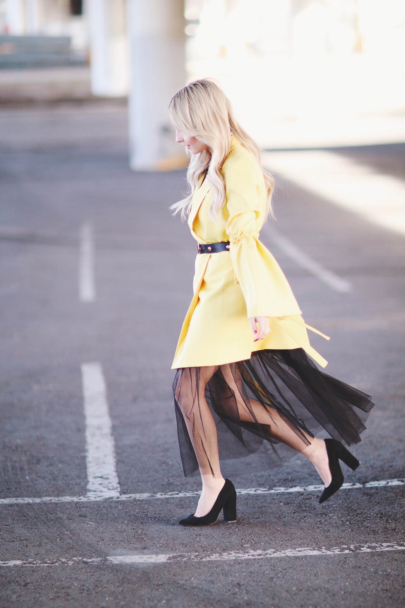 LAYERING WITH A TULLE MAXI DRESS