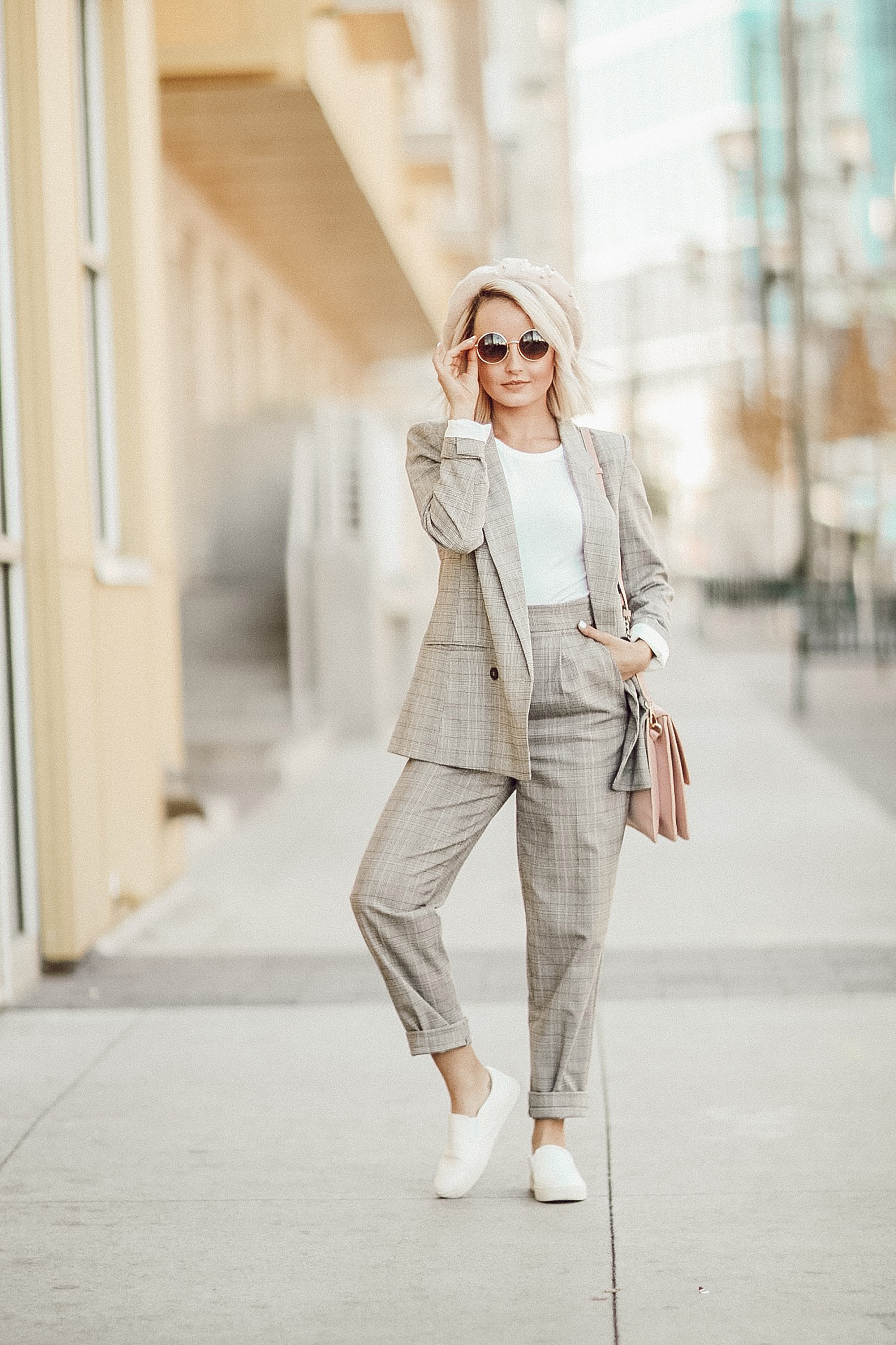 Alena Gidenko of modaprints.com shares tips on how to style down a suit for women