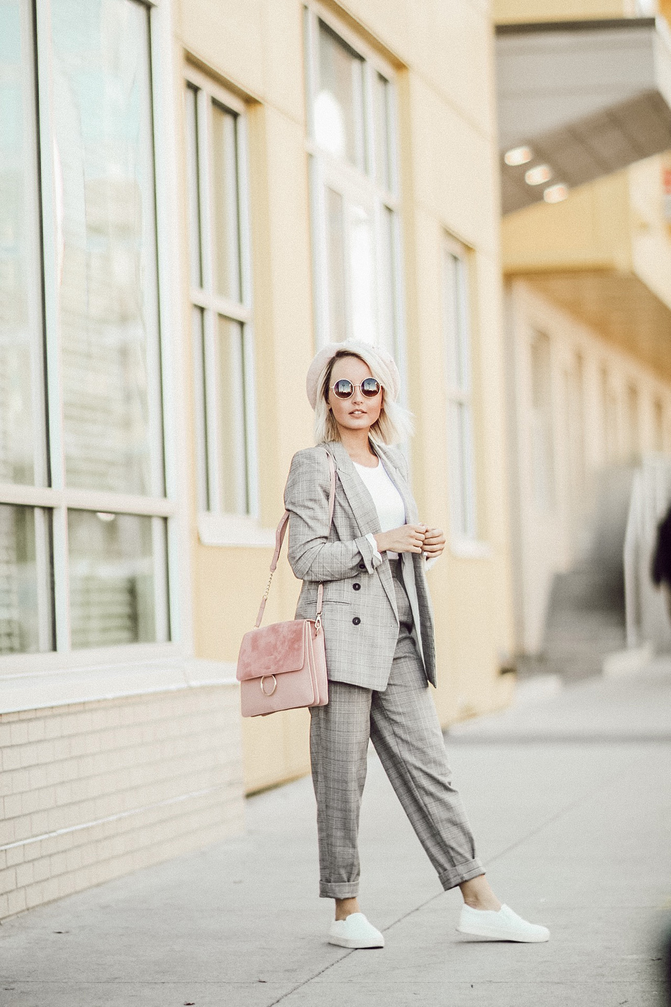 Alena Gidenko of modaprints.com shares tips on how to style down a suit for women