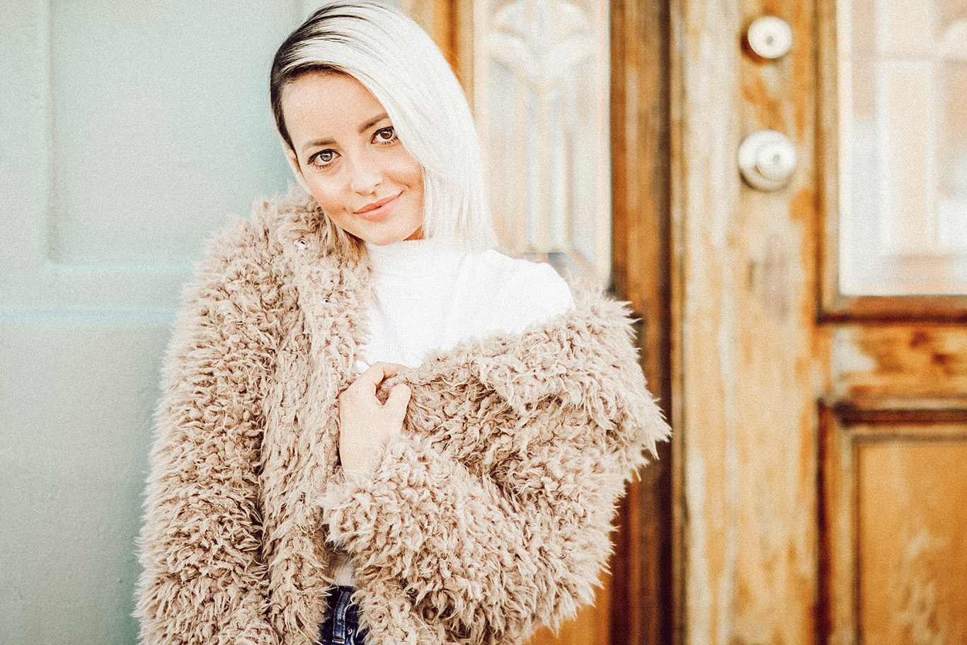 Alena Gidenko of modaprints.com shares her top five faux fur teddy coats for Winter